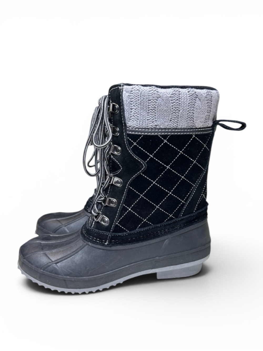 Khombu Women’s Winter Waterproof Boot Davenport Size 9 M Black Duck Boots